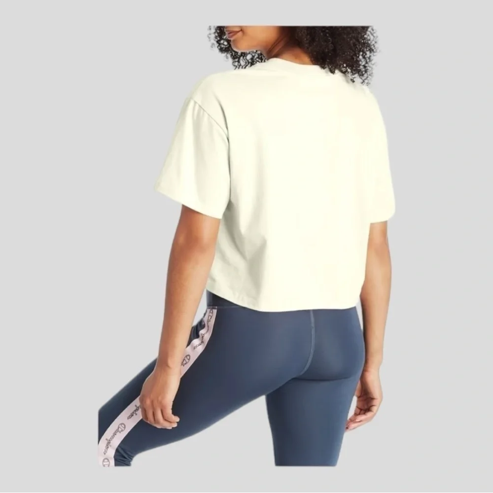 Champion Women’s Short Sleeve Crewneck Crop Top - Size XL - Picture 10 of 11